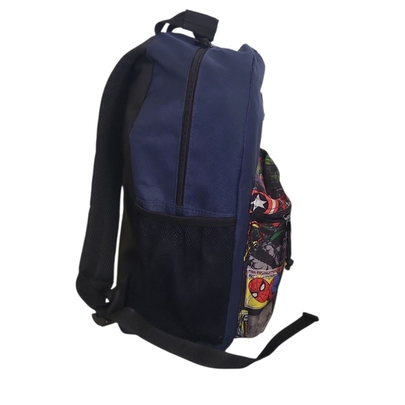 Marvel Navy Comic Print Backpack - Picture 2 of 8